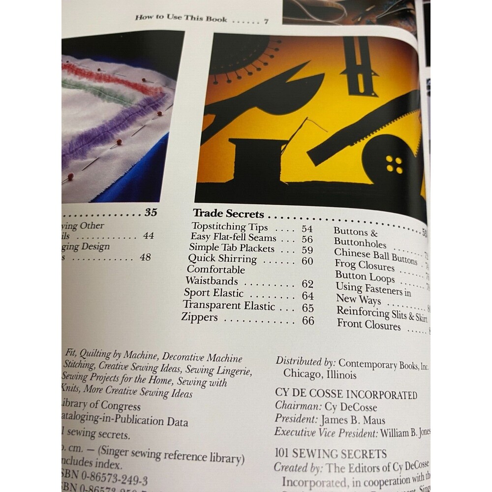 Singer 101 Sewing Secrets Book Sewing Reference Library - Picture 3 of 6